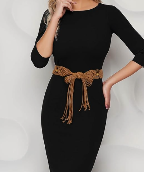Braided Woven Waist Belt for Women