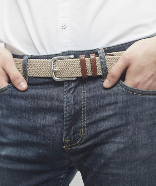 Stretch Woven Braided Belt for Jeans
