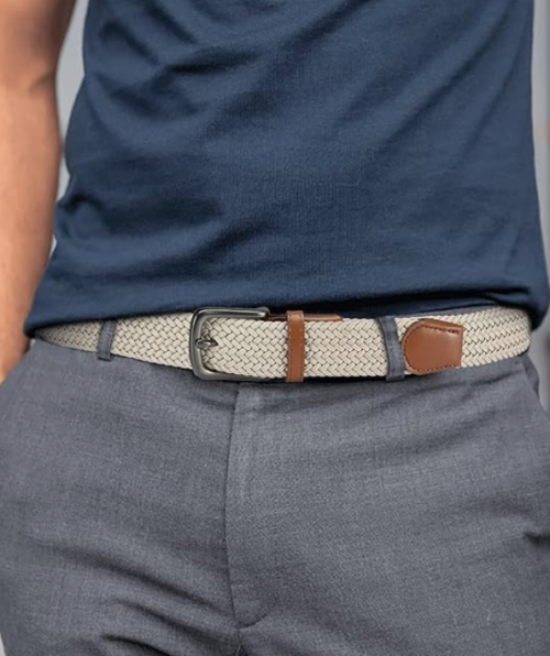 Stretch Woven Casual Belt for Men