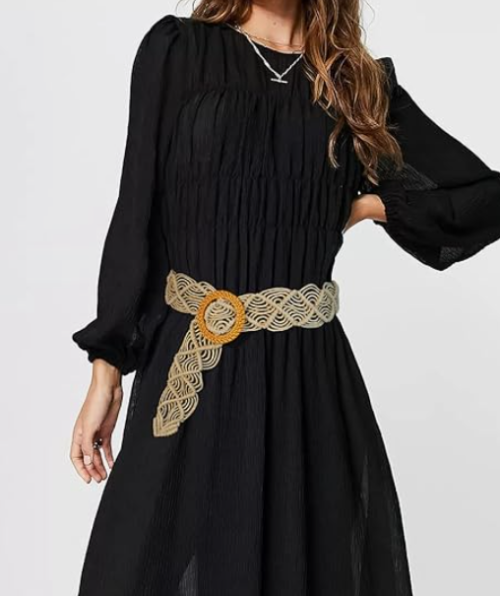Braided Woven Waist Belt for Women